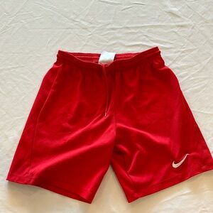 Nike Youth Park III Shorts soccer shorts red boys large